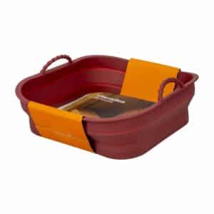 Molde De Silicona Cuadrado Para Air-Fryer Vino Silicon FREE HOME 20x20x6Cm