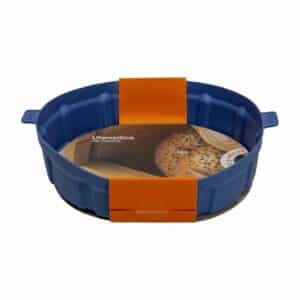 Molde De Silicona Redondo Para Air-Fryer Azul De Silicon FREE HOME 20x20x6 Cm