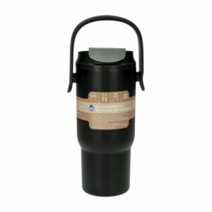 Vaso Termico Con Agarradera Negro HY3 600 Ml