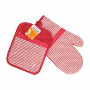 Guante Y Coge Ollas De Cocina Rosa FREE HOME X 2 Uds