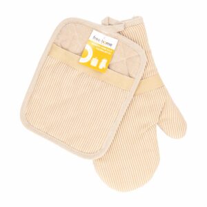 Guante Y Coge Ollas De Cocina Beige FREE HOME X 2 Uds