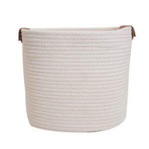 Cesta De Mimbre Redonda Con Agarradera Café FREE HOME Mediano