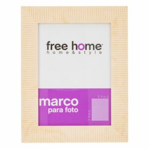 Portarretrato Textil Líneas Tierra FREE HOME 5X7"