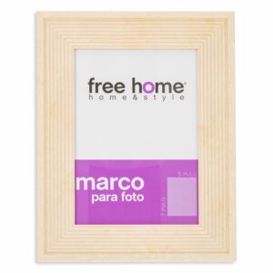 Portarretrato Textil Rayas Rosa FREE HOME 5X7"
