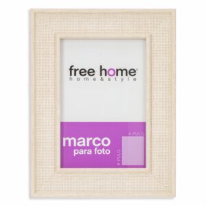 Portarretrato Textil Crema FREE HOME 4X6"