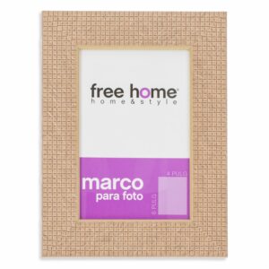 Portarretrato Relieve A Cuadros Tierra FREE HOME 4X6"