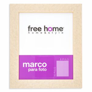 Portarretrato Relieve A Cuadros Crema FREE HOME 8X10"