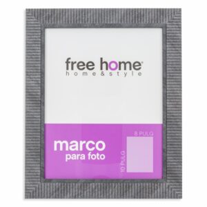 Portarretrato Relieve Gris Oscuro FREE HOME 8X10"