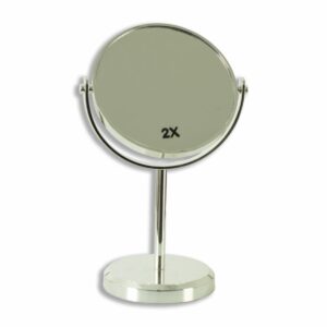 Espejo Plateado Con Pedestal FREE HOME 1 Pieza