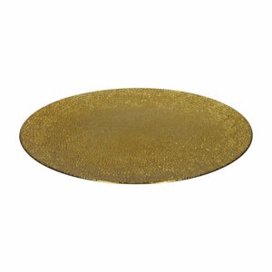 Plato Base Jaspeado Dorado Z&L 33 CM