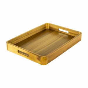 Charola De Servir Línea Acacia Madera Z&L 39X28X4.6 CM