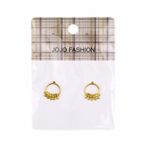 Aretes Argollas Dijes JOJO FASHION Plateada