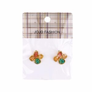 Aretes Diseño Cristal JOJO FASHION Multicolor
