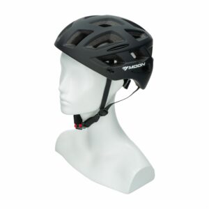 Casco Para Bicicleta Con Luz Y Víscera Corta Negro MOON 1 Pieza