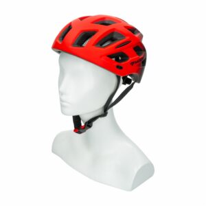 Casco Para Bicicleta Con Luz Y Víscera Corta Rojo MOON 1 Pieza
