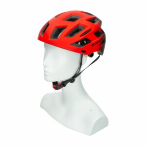 Casco Para Bicicleta Con Luz Y Víscera Corta Rojo MOON 1 Pieza