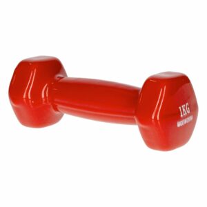 Pesa Mancuerna Vinilo Rojo TRY & DO 1 Kg