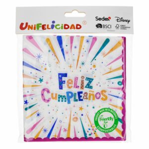 Servilletas Feliz Cumpleaños UNIFELICIDAD X 10 Uds