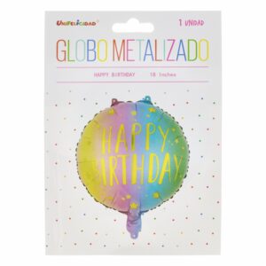 Globo Feliz Cumpleaños UNIFELICIDAD 18 Pulgadas