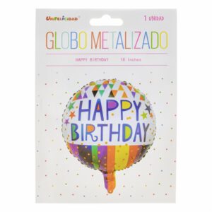 Globo Feliz Cumpleaños UNIFELICIDAD 18 Pulgadas