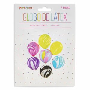 Juego De Globos Varios Colores UNIFELICIDAD 7 Piezas