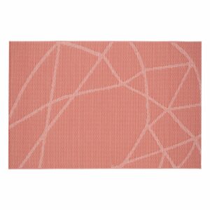 Individual Lineas Cruzadas Rojo FREE HOME Rectangular