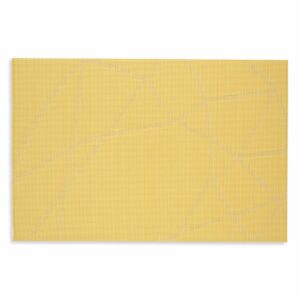 Individual Lineas Cruzadas Amarillo FREE HOME Rectangular