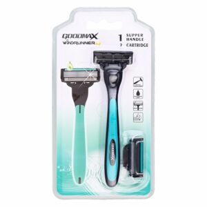 Afeitadora Windrunner 4 Con 2 Recambios GOODMAX 2 Piezas