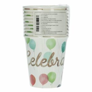 Vasos Celébrate UNIFELICIDAD X 10 Uds