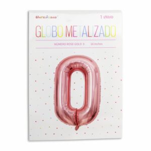 Globo Metálico Rose UNIFELICIDAD N°0
