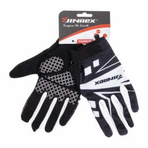 Guante Para Bicicleta Negro Con Azul Sin Dedos JINREX Talla Mediano