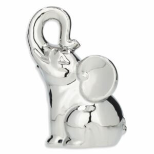 Figura Decorativa Elefante Plateado Grande KOOME 1 Pieza
