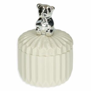 Joyero Blanco Con Decoración Oso KOOME 10X8Cm