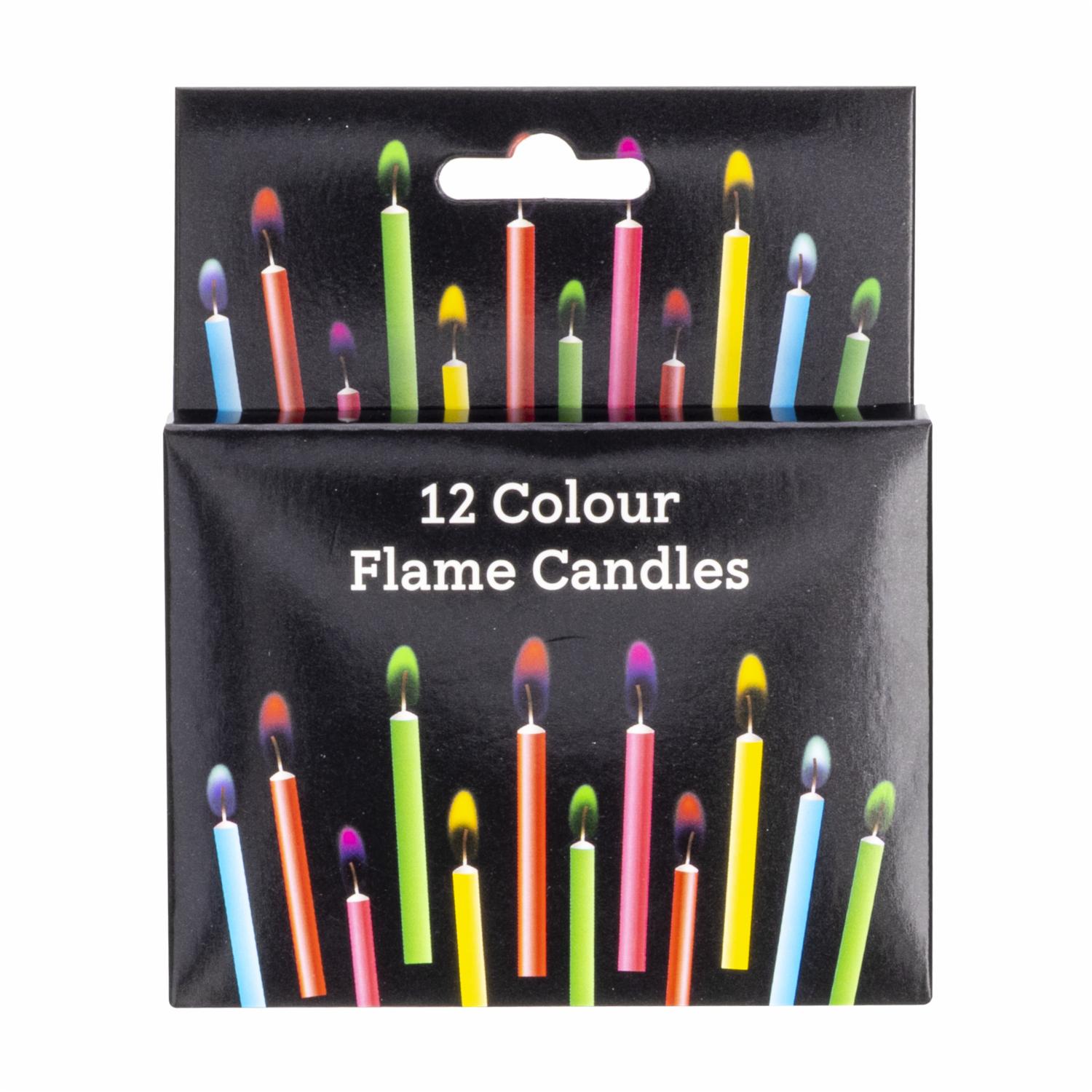 Vela Flama Colores BIRTHDAY CANDLES X 12 Uds - Imagen 2