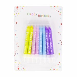 Velas Coloes Pastel BIRTHDAY CANDLES X 8 Uds