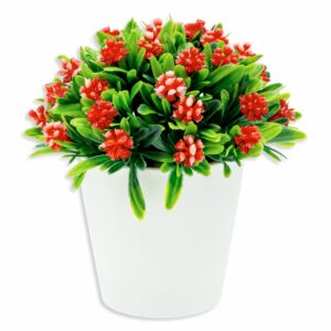Maceta Decorativa Flores Varios Colores Artificial DONGZHI 13 Cm