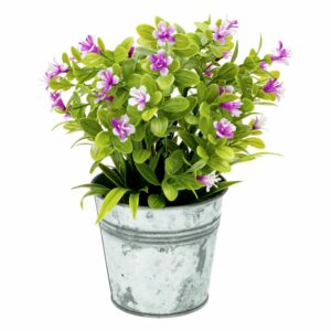 Maceta Decorativa Flor Purpura Artificial DONGZHI 20 Cm