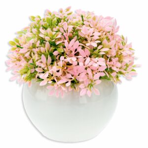 Maceta Decorativa Flores Rosadas Artificial DONGZHI 13 Cm