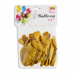 Globo Dorado BALLOONS X 10 Uds
