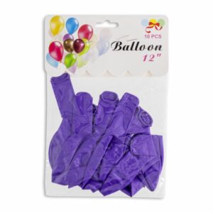 Globo Purpura N°12 BALLOON X 10 Uds