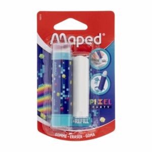 Porta Borrador Pixel Con Repuesto MAPED 2 Piezas