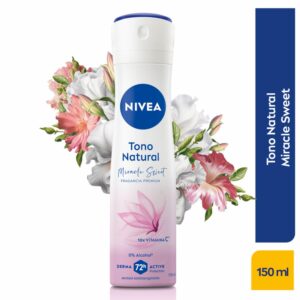 Desodorante En Spray Antitranspirante Tono Natural Miracle Sweet NIVEA 150 Ml