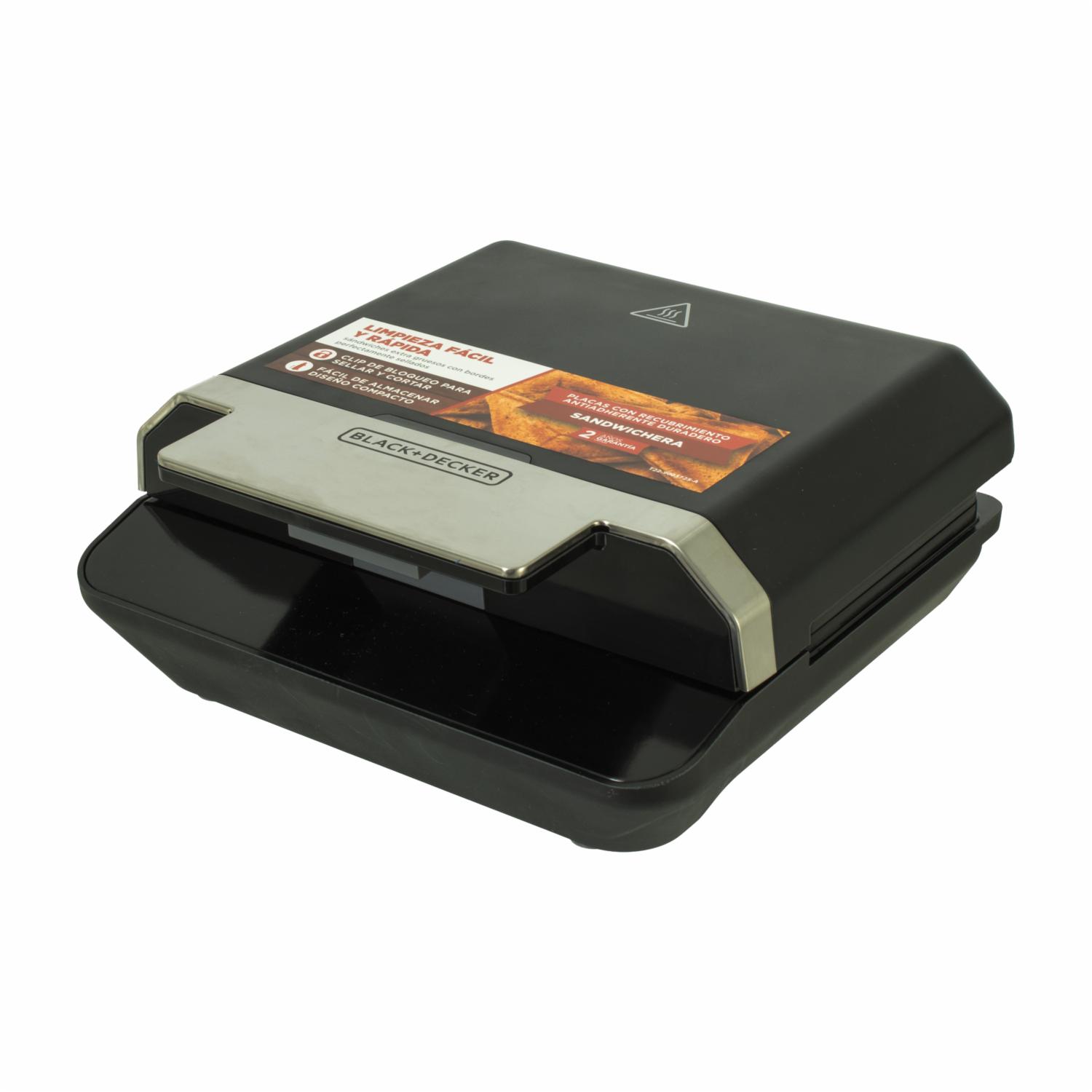 Sanduchera 750W SM602F-1BDLA BLACK & DECKER 2 Panes