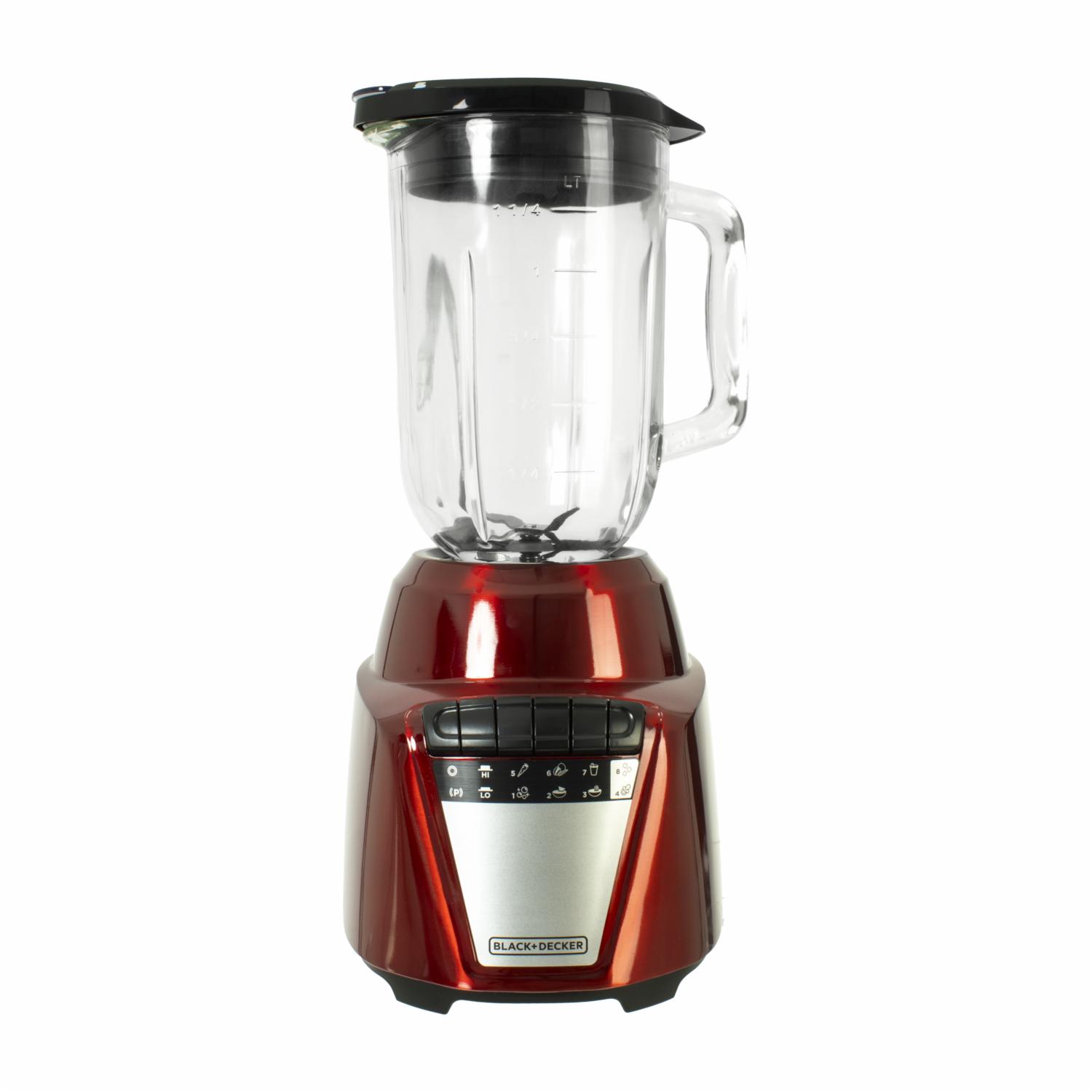 Licuadora Vaso De Vidrio BL0876-2RDLA BLACK & DECKER 8 Velocidades