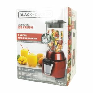 Licuadora Vaso De Vidrio BL0876-2RDLA BLACK & DECKER 8 Velocidades