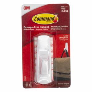 Gancho Adhesivo Plástico Soporta 5 Libras 3M Grande