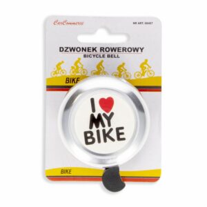 Timbre De Bicicleta Plateado Clásico CARCOMMERCE Metal