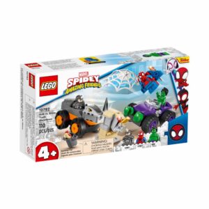 Bloques De Armar Camiones De Combate Hulk vs Rhino LEGO SPIDEY 110 Piezas