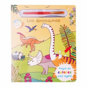 Libro Los Dinosaurios Magia De Los Colores SILVER DOLPHIN 25 Páginas