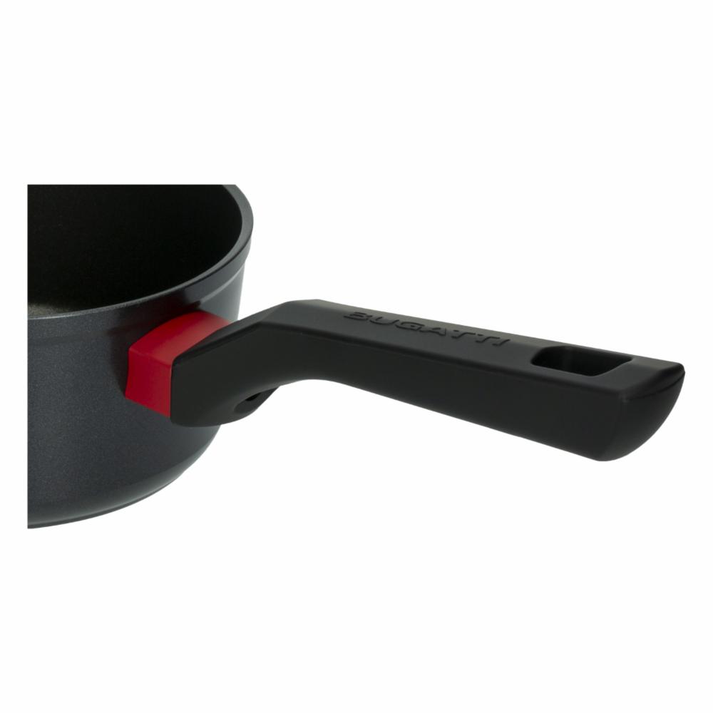 Cacerola Inducción Con Tapa De Vidrio 1,3 L Black 2.0 BUGATTI 16 Cm - Imagen 3